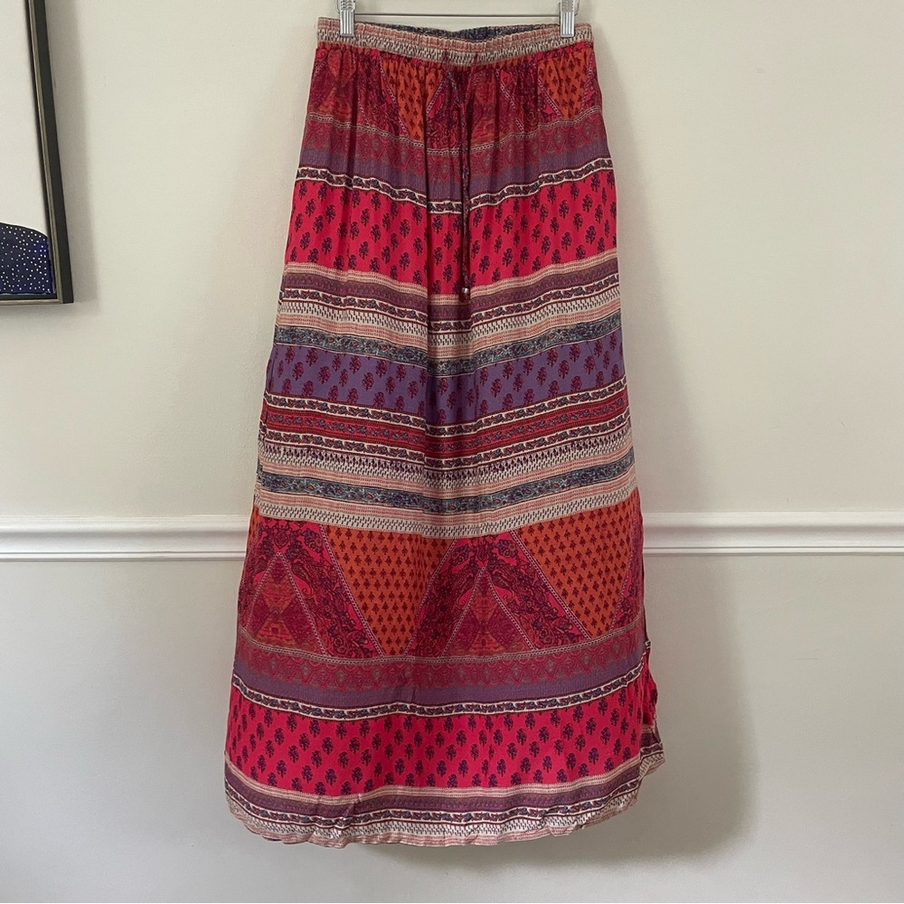 NEW LOOK Printed Maxi Skirt Size 8